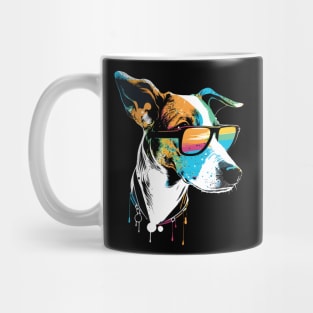 Cool Dog Minimalist with Sunglasses Mug